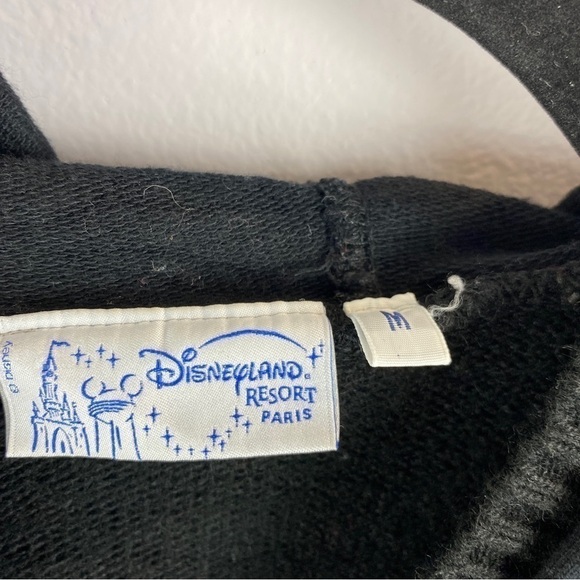 Disneyland Resort Paris Casual Wool Blend Mickey Full Zip Hoodie Medium Black - Picture 4 of 9